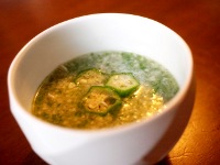 おくらの冷たいスープ