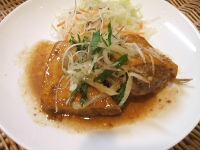 厚揚げの肉詰め