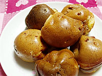 たこ焼き器でプチホットケーキ