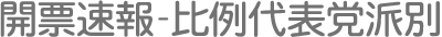 開票速報-比例代表党派別
